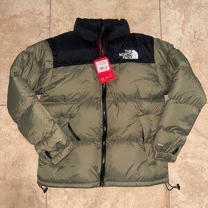 The North Face Olive and Black Insulated Jacket